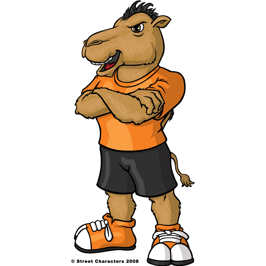 Campbell Fighting Camels 2008-2023 Mascot Logo diy iron on heat transfer